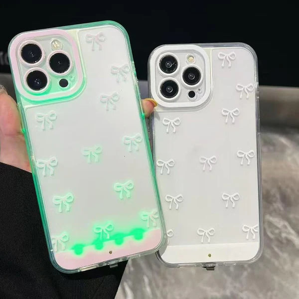 For iPhone Case Vibrant Led Bow