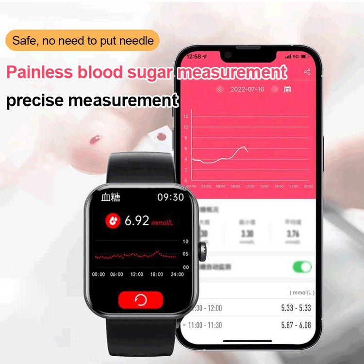 [All day monitoring of heart rate and blood pressure] Bluetooth fashion Watch
