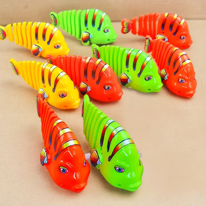 Christmas Promotion 40% OFF Plastic Wind-Up Wiggle Fish Toys