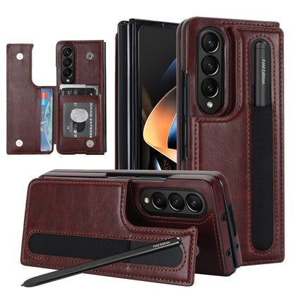 Luxurious Leather Cover With For Galaxy Z Fold 7/6/5/4