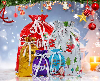 🎁MerryPouch Christmas Drawstring Gift Bags