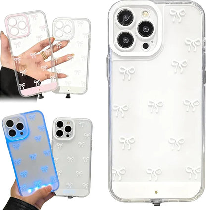 For iPhone Case Vibrant Led Bow