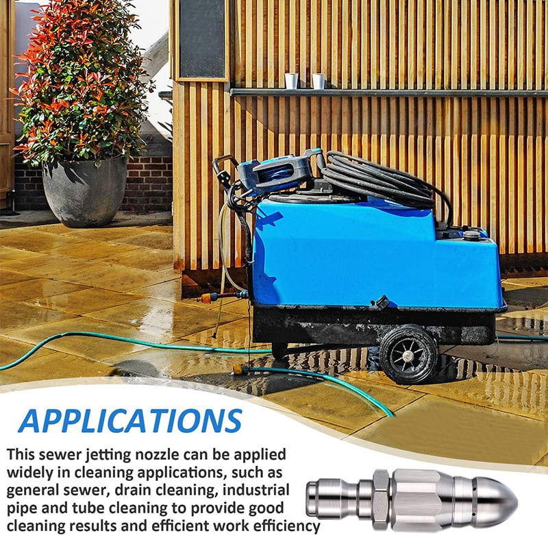 🌀1/4" Quick Connect Stainless Nozzle Set