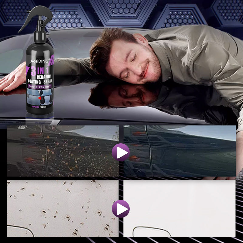 🚘✨3-in-1 Automotive Ceramic Coating Spray
