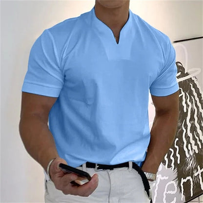2023 Men Gentlemans Business Short Sleeve Fitness T-shirt(Buy 2 free shipping）