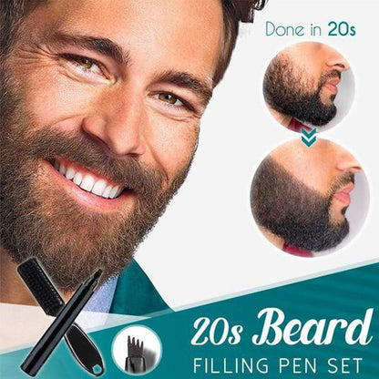 Last Day 50% OFF-Waterproof Beard Filling Pen Kit