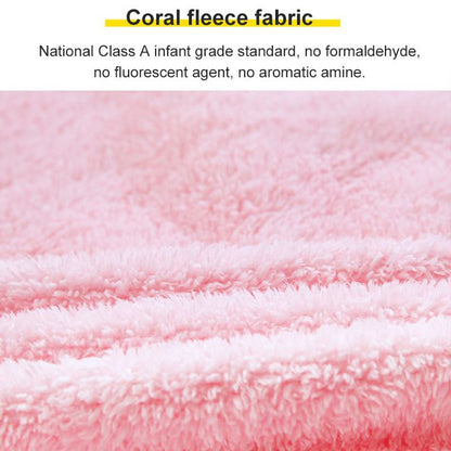 A Perfect Gift For Women Women's Solid Color Coral Fleece Bathrobe