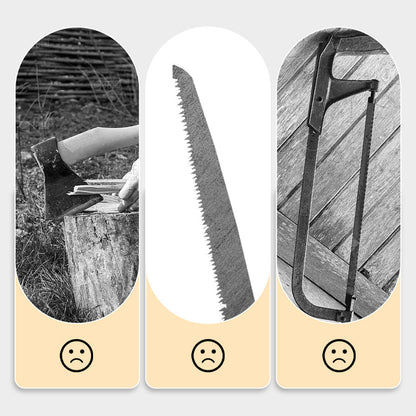 Lightweight and sharp universal pruning saw with sheath