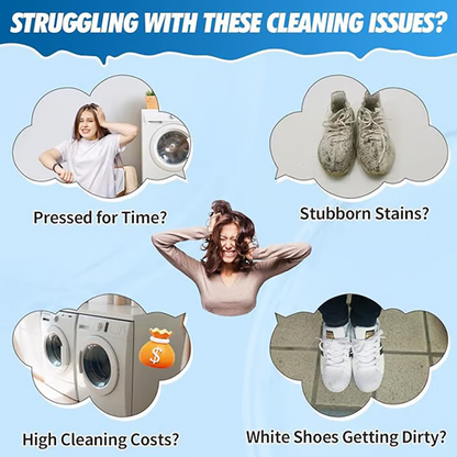 Universal Portable No-Rinse Foam Cleaner for Shoes