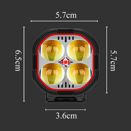High Brightness Motorcycle Spotlight with Adjustable Bracket
