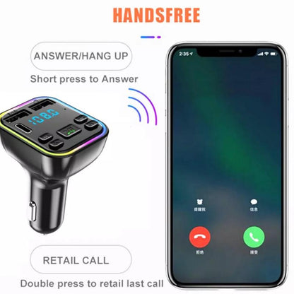 Colorful Lights Bluetooth Car MP3 Player