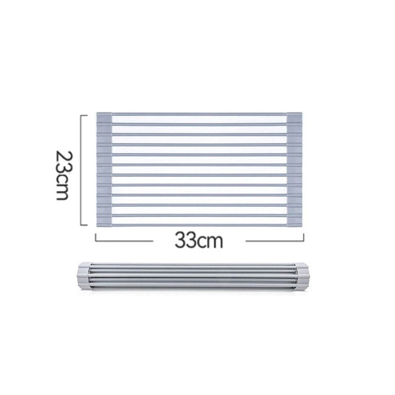 Multipurpose Roll-Up Dish Drying Rack